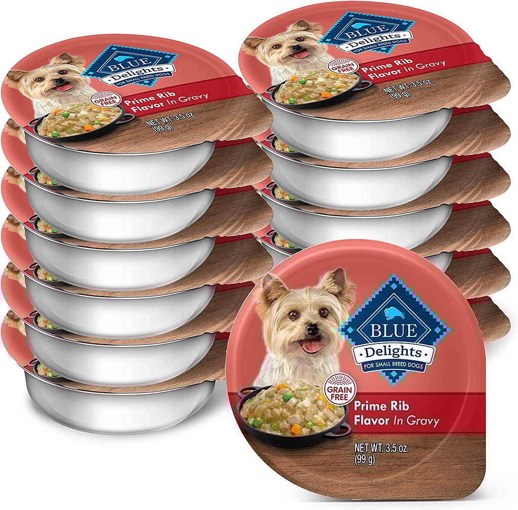 Best Dog Food for Chihuahuas - Blue Buffalo Small Breed Prime Rib in Gravy Delights